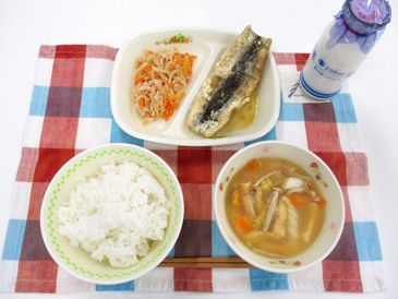 11月21日の中学校の給食の写真