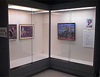 作品が展示されている様子の写真