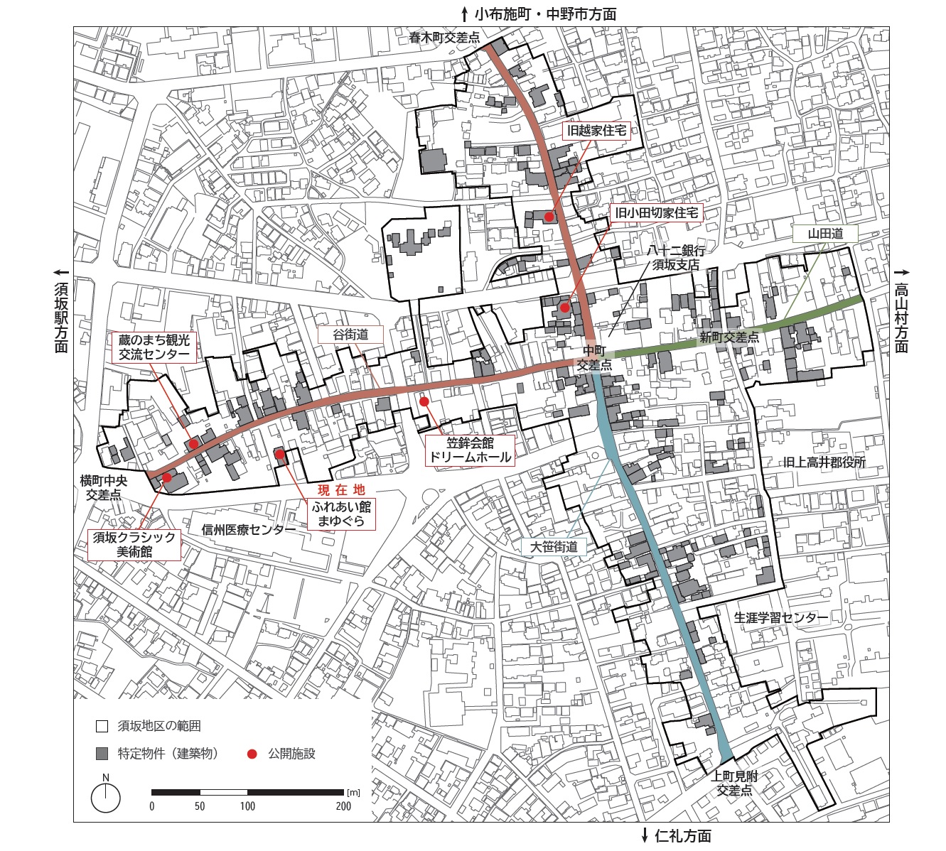 重伝建地区の地図
