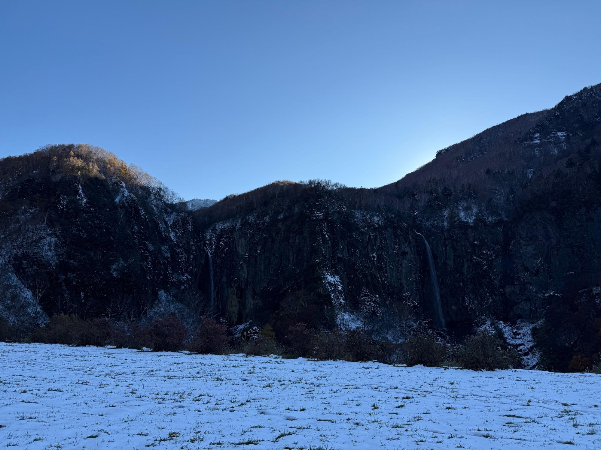 11月5日の米子大瀑布の写真