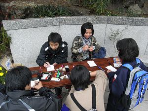 動物園でのワークショップの様子