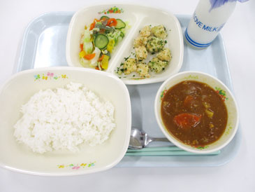 5月16日の小学校の給食の写真