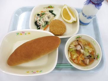 5月20日の小学校の給食の写真