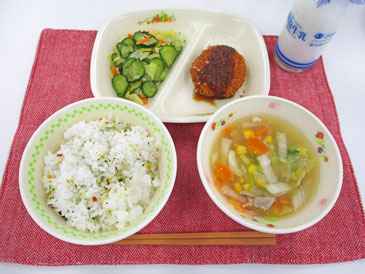 4月14日の中学校の給食の写真