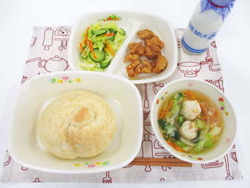 4月17日の中学校の給食の写真