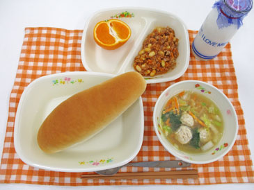 4月22日の中学校の給食の写真
