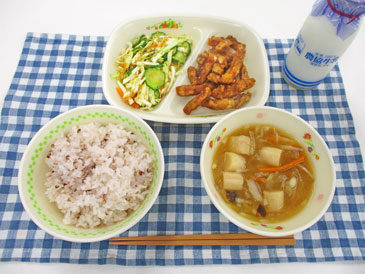 4月23日の中学校の給食の写真