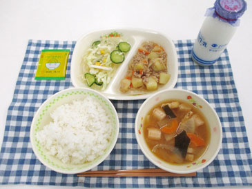 6月9日の中学校の給食の写真