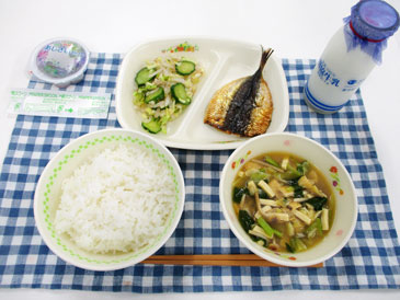 6月11日の中学校の給食の写真