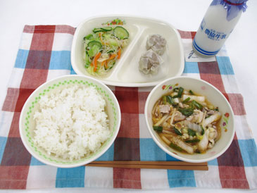 6月13日の中学校の給食の写真