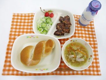 6月17日の中学校の給食の写真