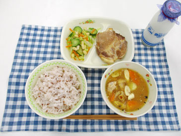 6月18日の中学校の給食の写真