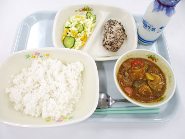 6月20日の小学校の給食の写真