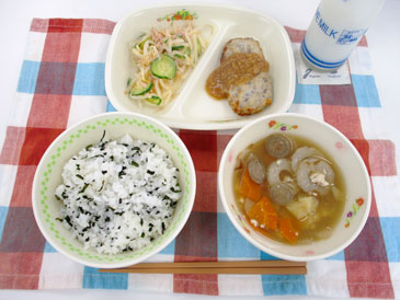 6月27日の中学校の給食の写真