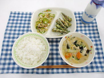 6月25日の中学校の給食の写真