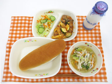 7月1日の中学校の給食の写真