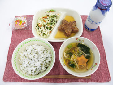 7月7日の中学校の給食の写真