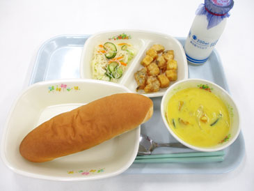 7月10日の小学校の給食の写真