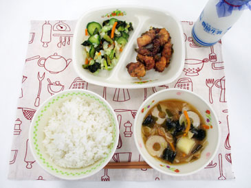 7月11日の中学校の給食の写真