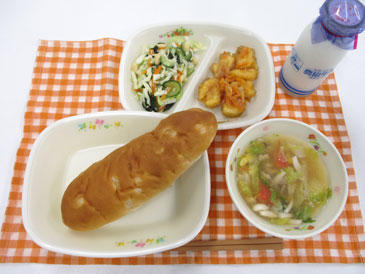 7月15日の中学校の給食の写真