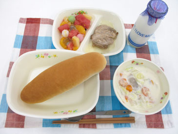 7月17日の中学校の給食の写真
