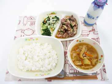 7月18日の中学校の給食の写真