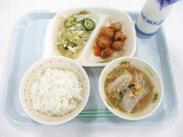 9月8日の小学校の給食の写真