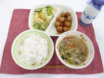 9月8日の中学校の給食の写真