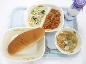 9月11日の小学校の給食の写真