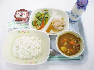 9月12日の小学校の給食の写真