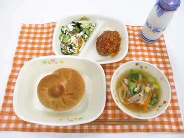 9月16日の中学校の給食の写真