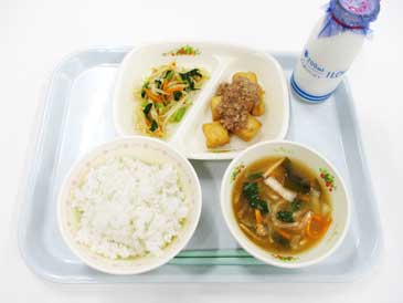9月17日の小学校の給食の写真
