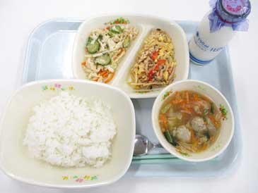 9月24日の小学校の給食の写真