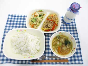 9月24日の中学校の給食の写真