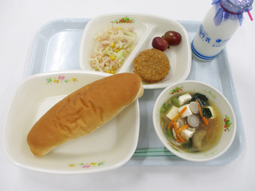 9月25日の小学校の給食の写真