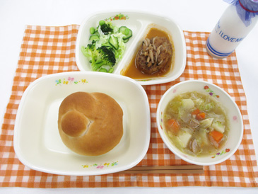 10月7日の中学校の給食の写真