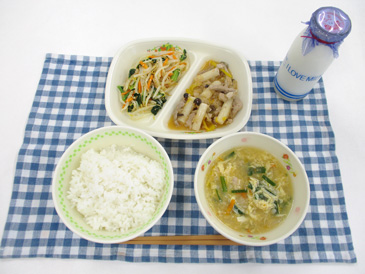 10月8日の中学校の給食の写真