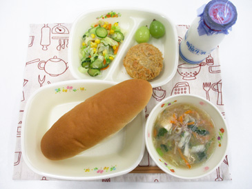 10月9日の中学校の給食の写真