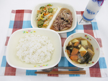 10月10日の中学校の給食の写真