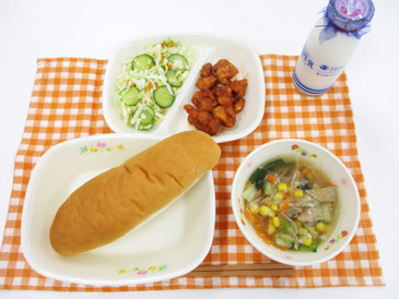 10月14日の中学校の給食の写真