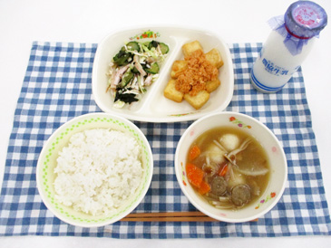 10月15日の中学校の給食の写真
