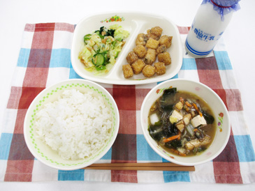10月17日の中学校の給食の写真