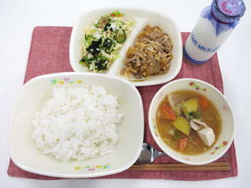 10月27日の中学校の給食の写真