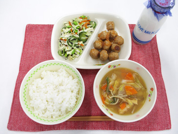 12月1日の中学校の給食の写真