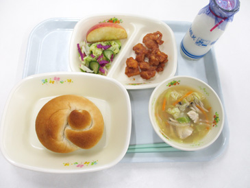 12月2日の小学校の給食の写真