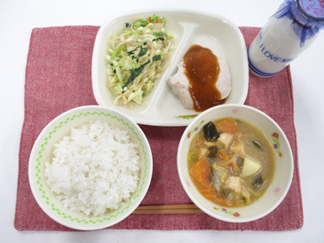 12月8日の中学校の給食の写真