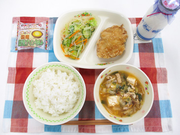 12月12日の中学校の給食の写真