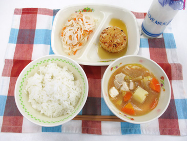 12月19日の中学校の給食の写真