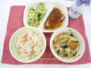 12月22日の中学校の給食の写真