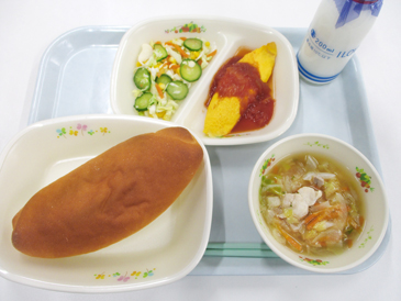令和8年4月16日の小学校の給食の写真